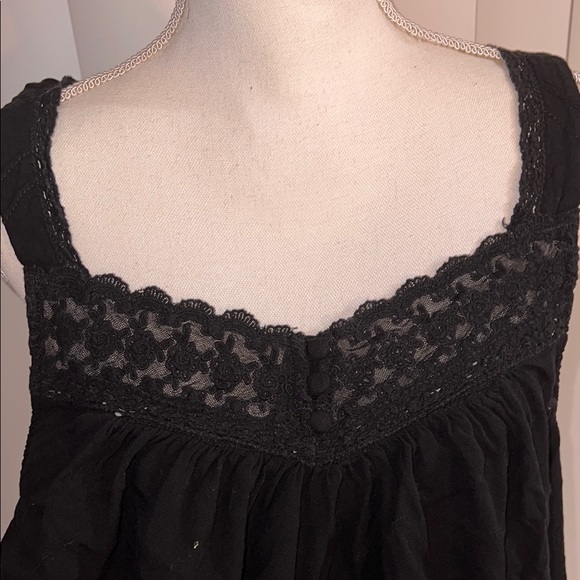 Torrid Black Lace Trim Top - Picture 2 of 4